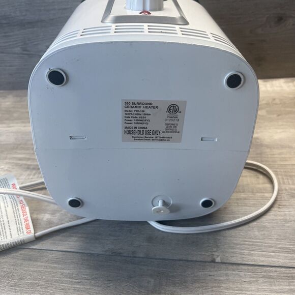 360 Heater PTC-156 ceramic 360° 1500 watt space heater Room Warm - Picture 10 of 12